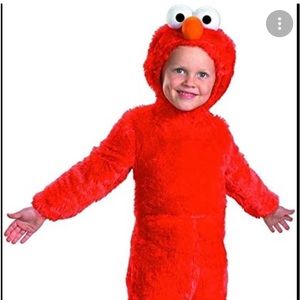 Toddler Elmo costume, Sesame Street brand, good used condition. FIts 3t &4t